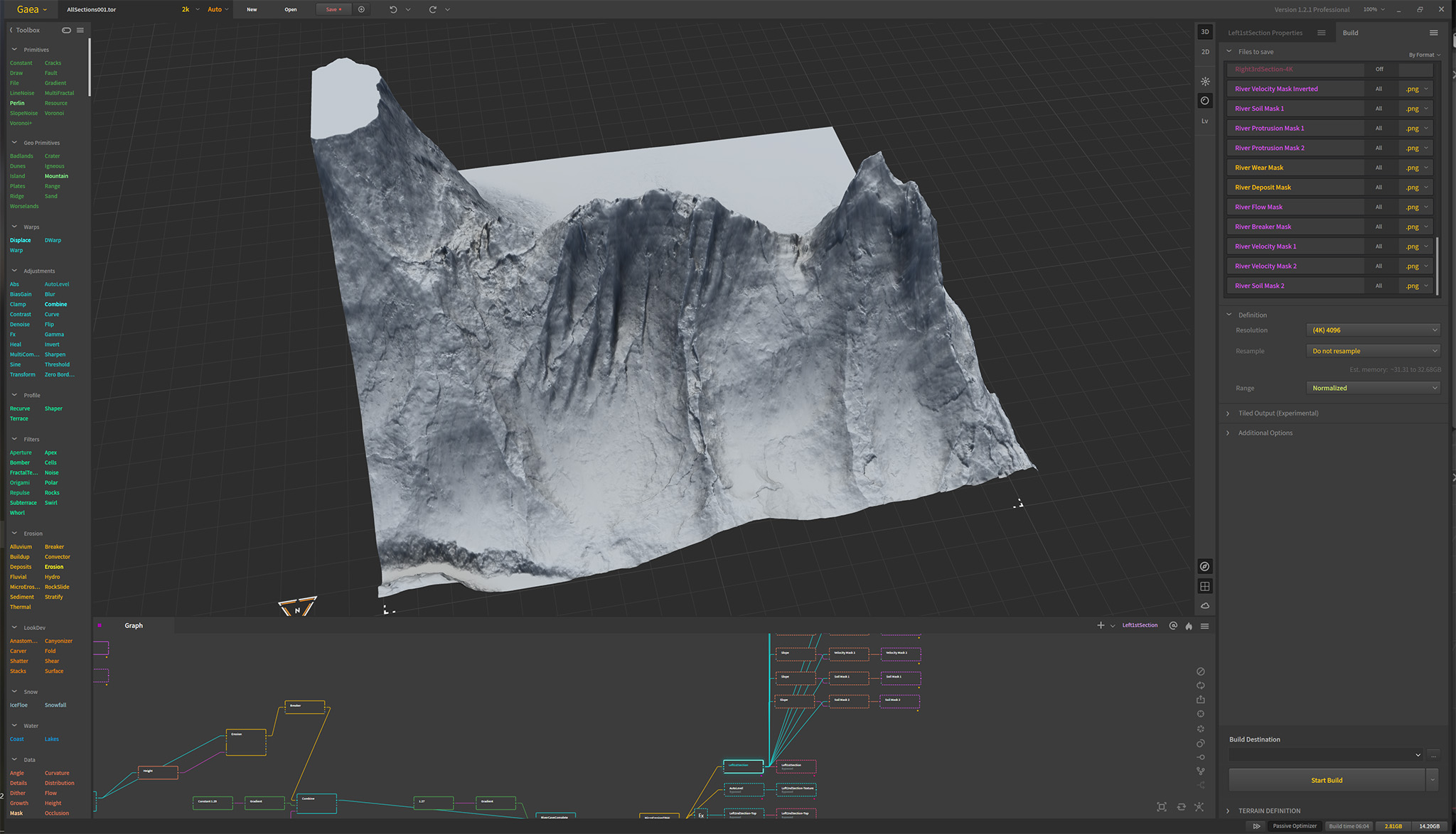 Soteria Studios Gaea terrain study