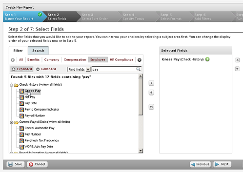 ADP Workforce Now field search workflow