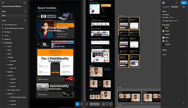 Soteria Studios Figma interface exploration