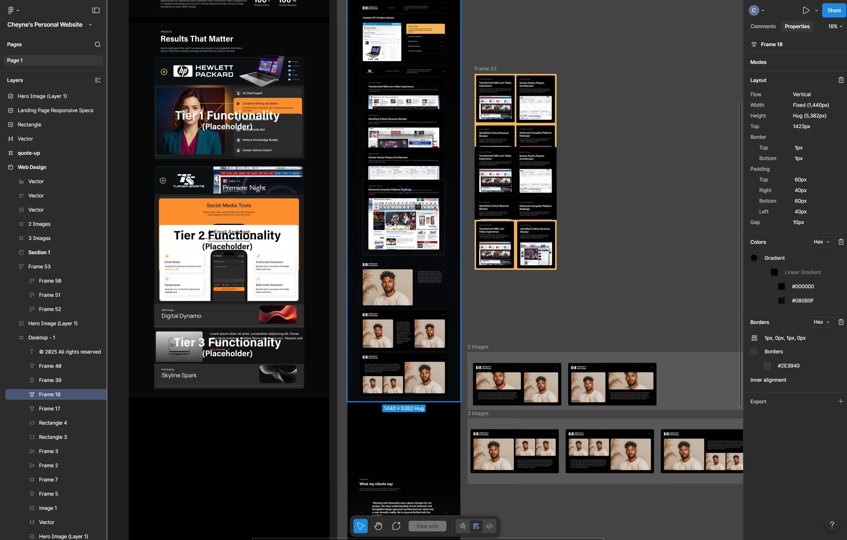 Soteria Studios Figma interface exploration